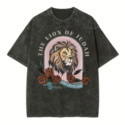 The Lion Of Judah Has Overcome Christian Washed  T-Shirt