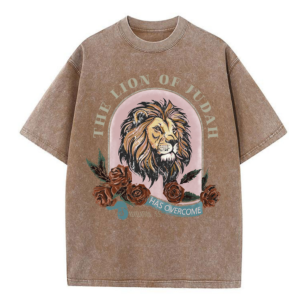 The Lion Of Judah Has Overcome Christian Washed  T-Shirt