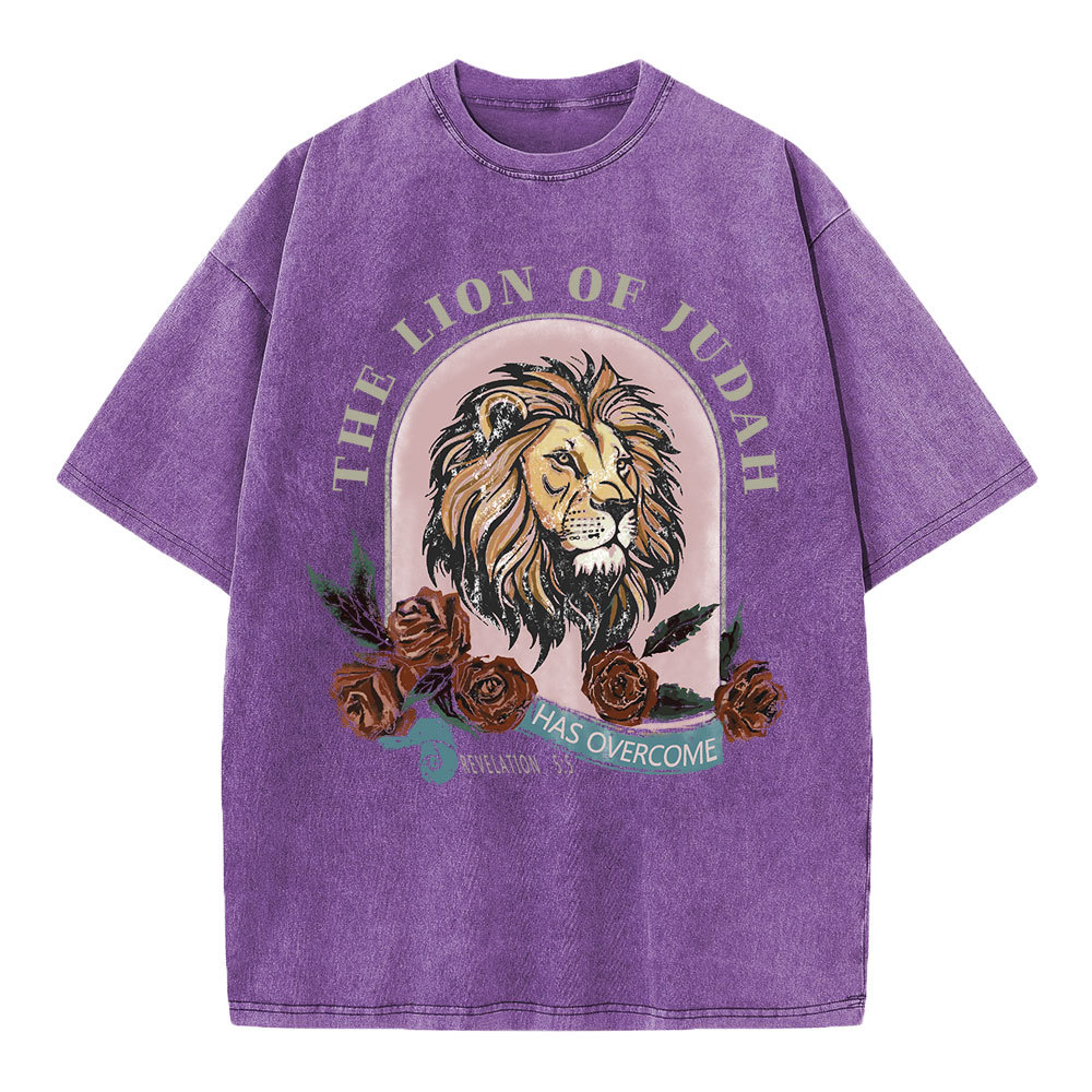The Lion Of Judah Has Overcome Christian Washed  T-Shirt
