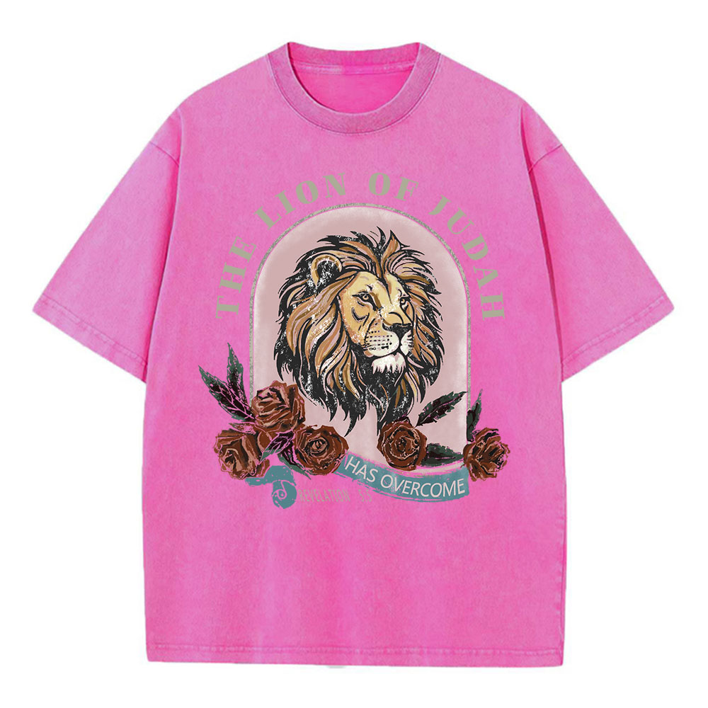 The Lion Of Judah Has Overcome Christian Washed  T-Shirt
