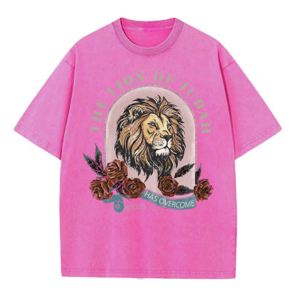 The Lion Of Judah Has Overcome Christian Washed  T-Shirt