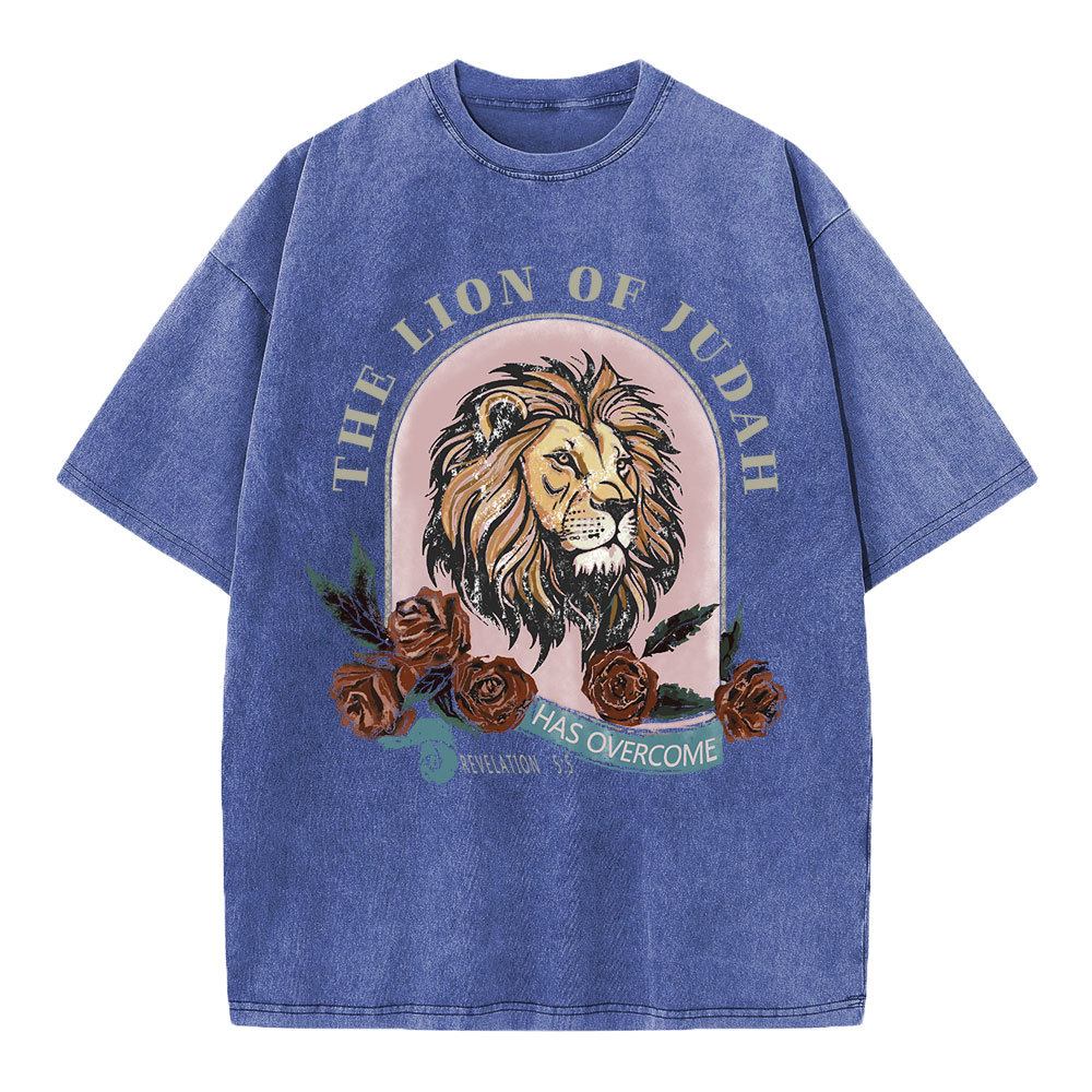 The Lion Of Judah Has Overcome Christian Washed  T-Shirt
