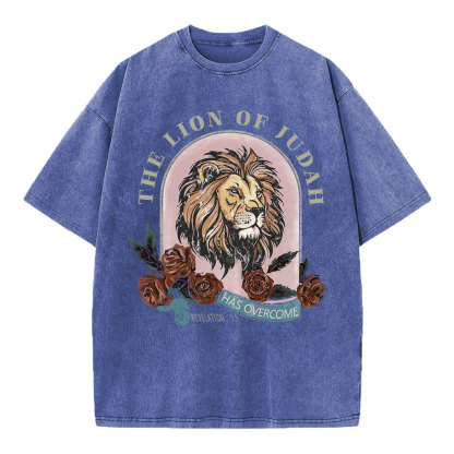 The Lion Of Judah Has Overcome Christian Washed  T-Shirt