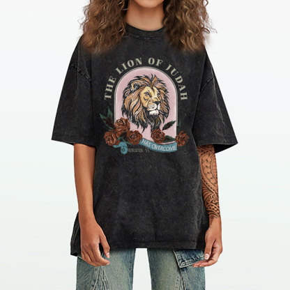 The Lion Of Judah Has Overcome Christian Washed  T-Shirt