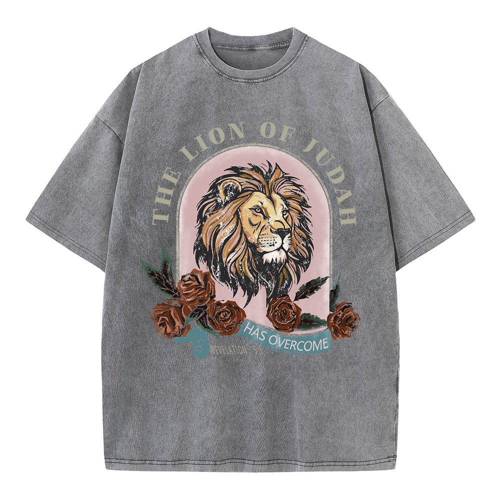 The Lion Of Judah Has Overcome Christian Washed  T-Shirt