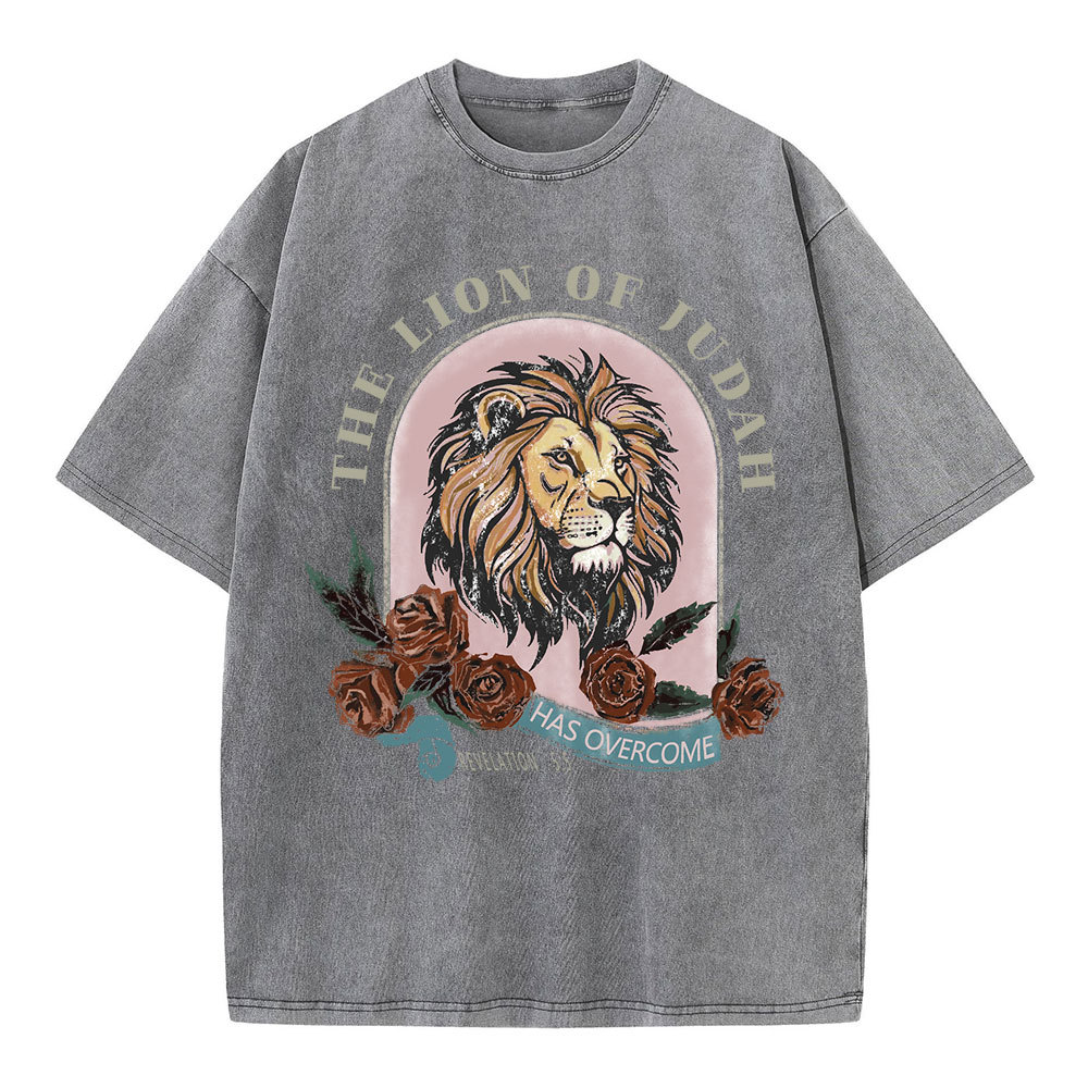The Lion Of Judah Has Overcome Christian Washed  T-Shirt