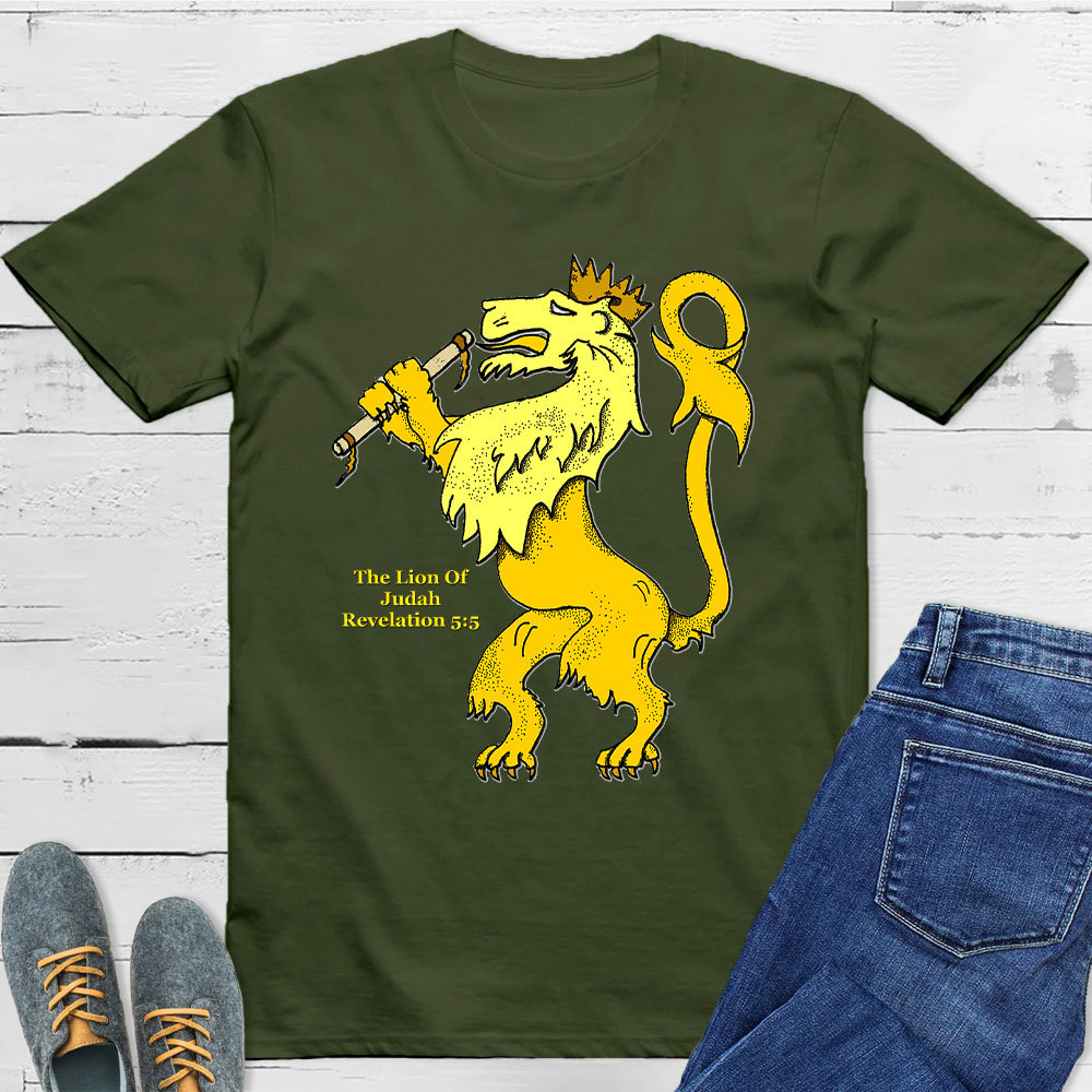 The Lion Of Judah Rerelation 5:5 Christian T-Shirt