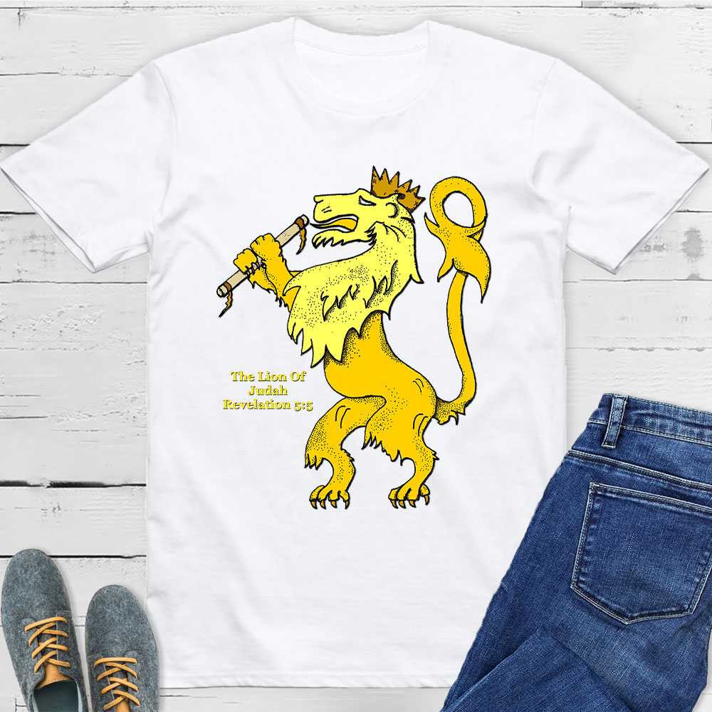 The Lion Of Judah Rerelation 5:5 Christian T-Shirt