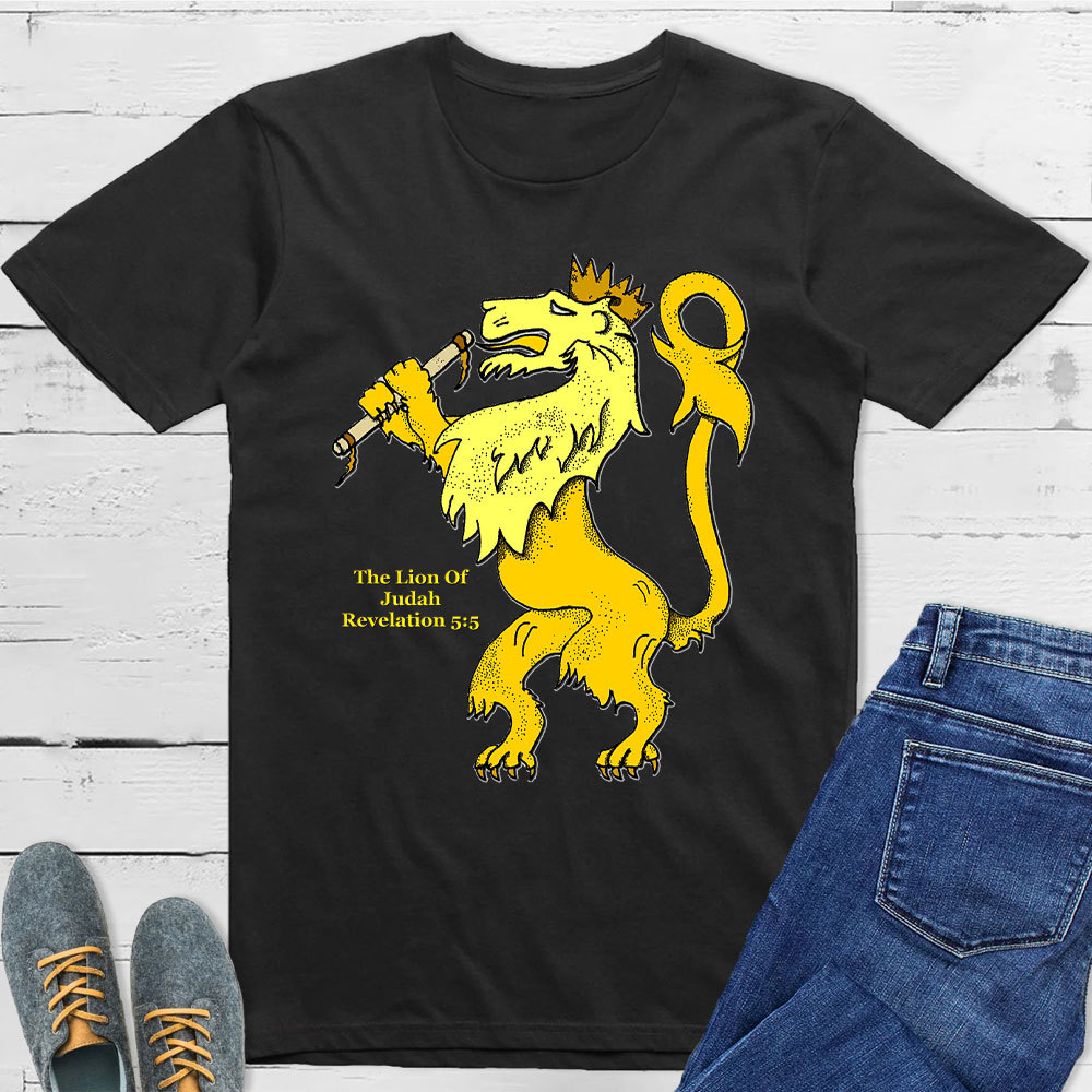 The Lion Of Judah Rerelation 5:5 Christian T-Shirt