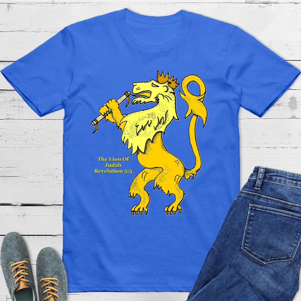 The Lion Of Judah Rerelation 5:5 Christian T-Shirt