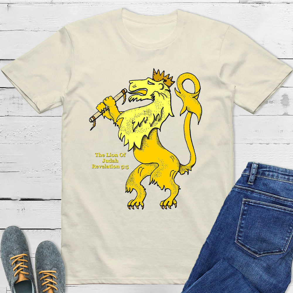 The Lion Of Judah Rerelation 5:5 Christian T-Shirt