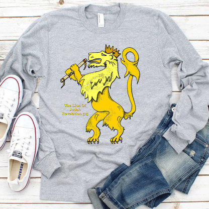 The Lion Of Judah Revelation  5:5 Christian Long Sleeve T-Shirt