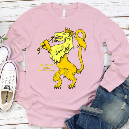 The Lion Of Judah Revelation  5:5 Christian Long Sleeve T-Shirt