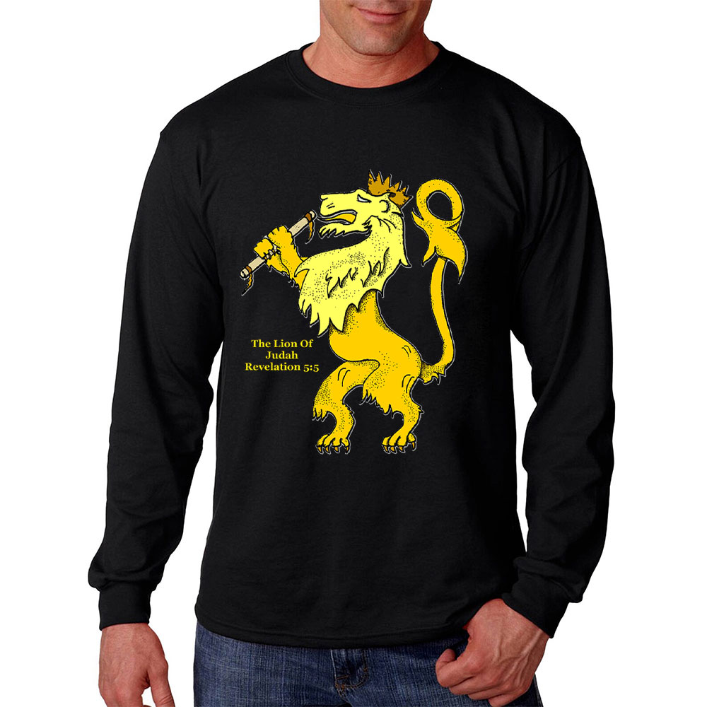 The Lion Of Judah Revelation  5:5 Christian Long Sleeve T-Shirt