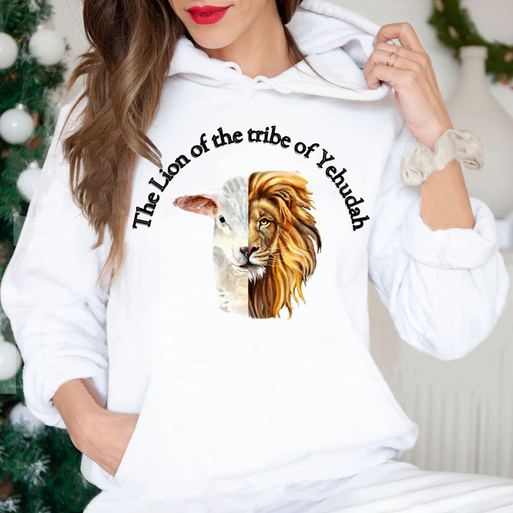 The Lion Of The Trible Of Yehudah Christian Hoodie
