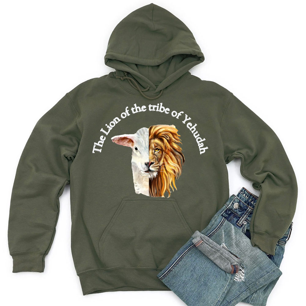 The Lion Of The Trible Of Yehudah Christian Hoodie