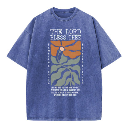 The Lord Bless Thee Christian Washed T-Shirt