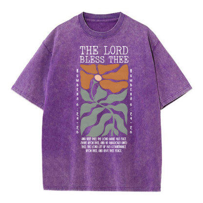 The Lord Bless Thee Christian Washed T-Shirt