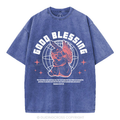 The Lord Bless You Christian Washed T-Shirt