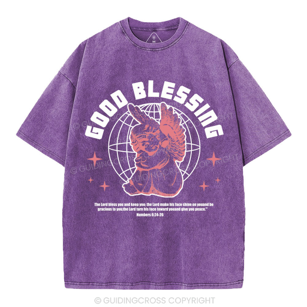 The Lord Bless You Christian Washed T-Shirt