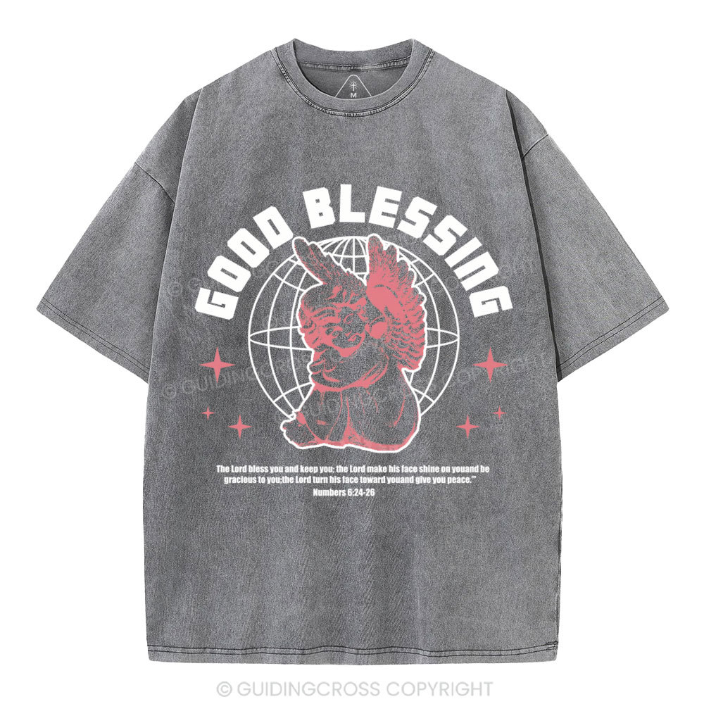 The Lord Bless You Christian Washed T-Shirt