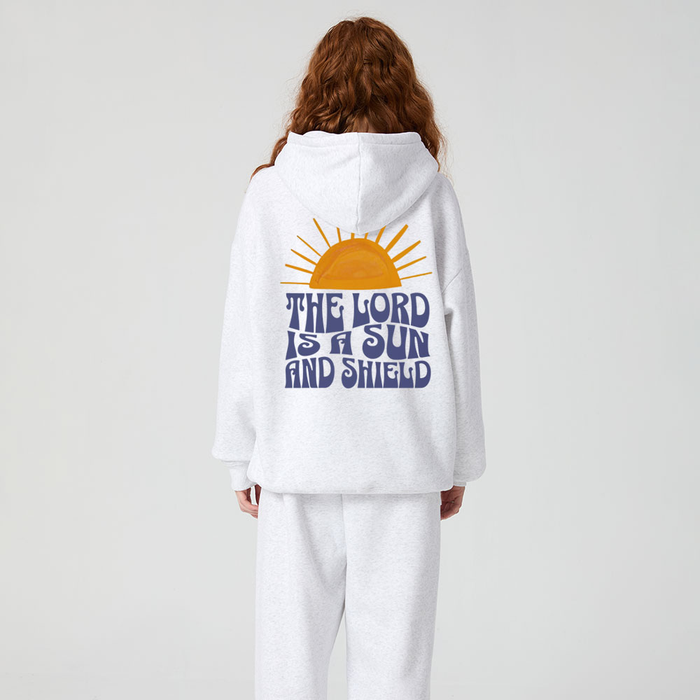 The Lord Is A Sun And Sheld Christian  Premium Fleece Hoodie Set