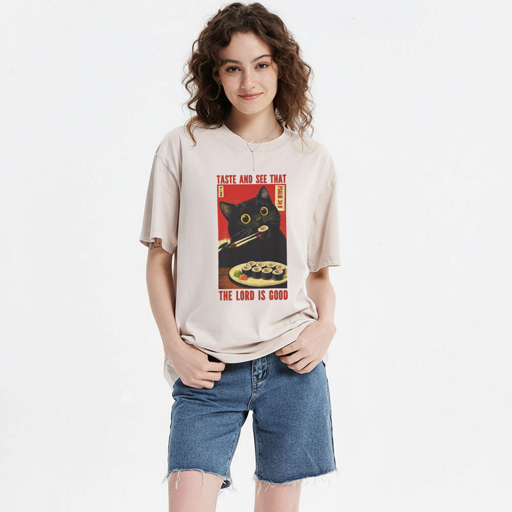 The Lord Is Good Christian Washed T-Shirt