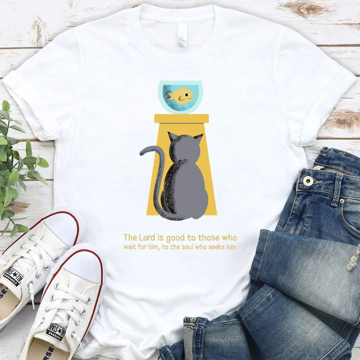 The Lord Is Good To Those Who Wait For Him Christian T-Shirt