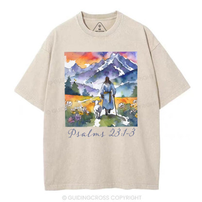 The Lord Is My Friend Christian Washed T-Shirt