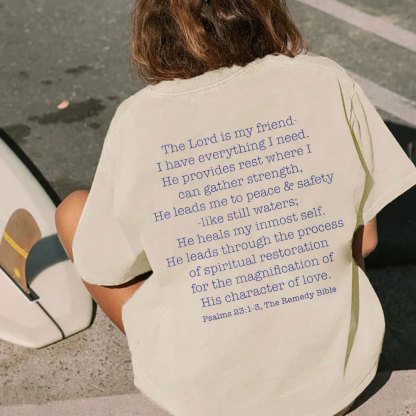 The Lord Is My Friend Christian Washed T-Shirt