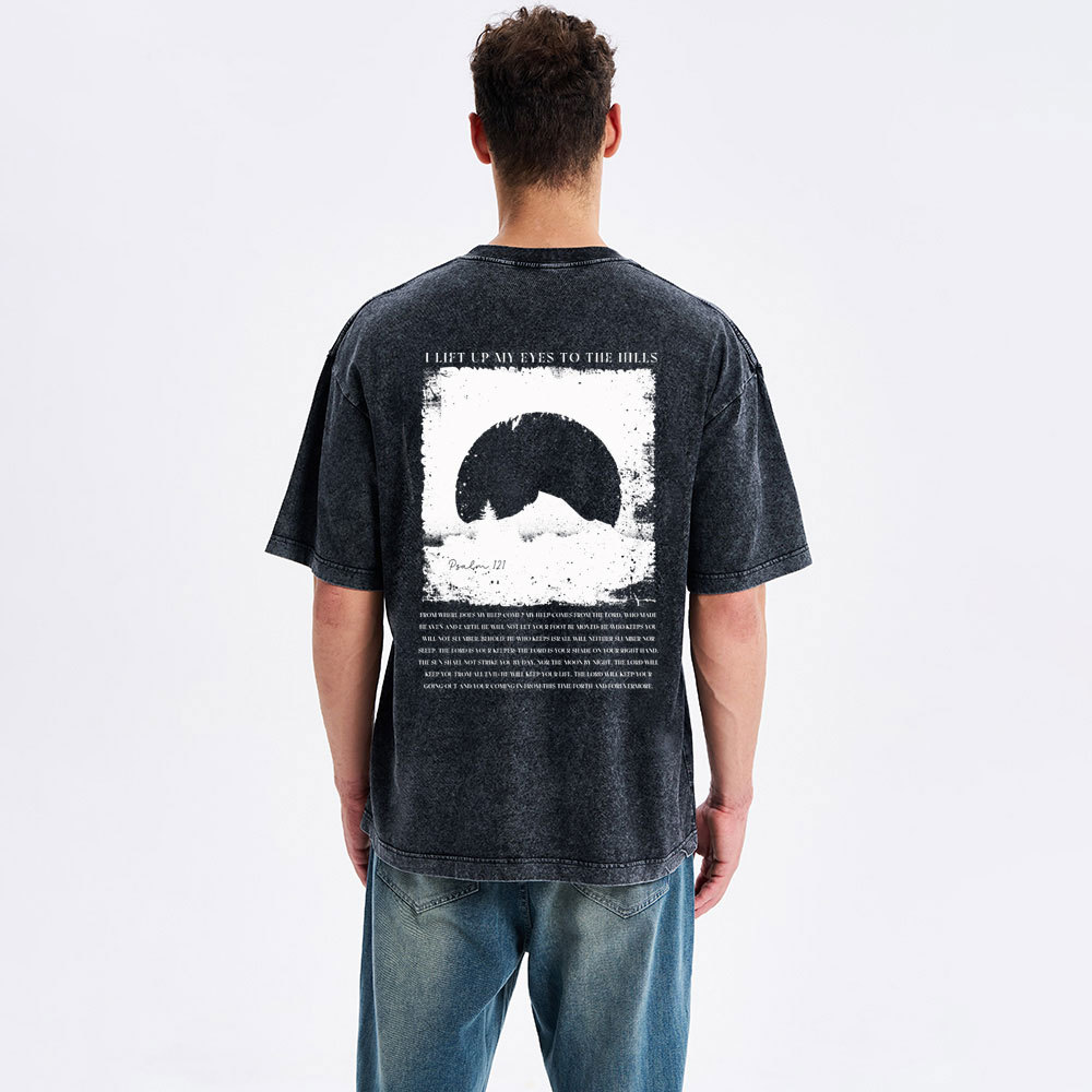 The Lord Is My Keeper Christian Washed T-Shirt