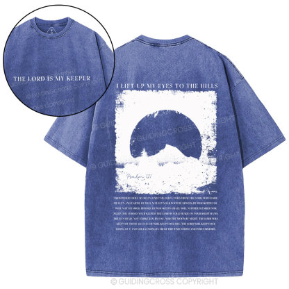 The Lord Is My Keeper Christian Washed T-Shirt