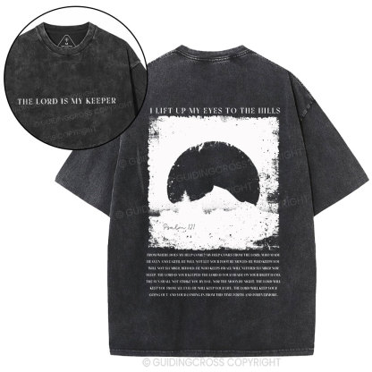 The Lord Is My Keeper Christian Washed T-Shirt