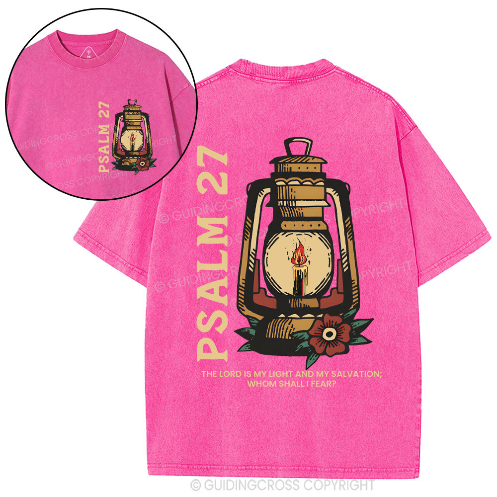 The Lord Is My Light Christian Washed T-Shirt