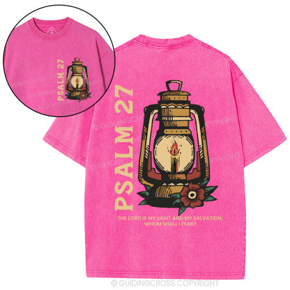 The Lord Is My Light Christian Washed T-Shirt