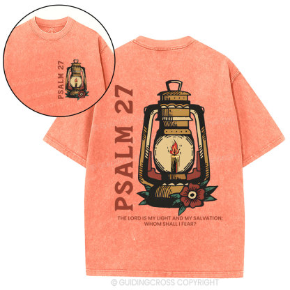 The Lord Is My Light Christian Washed T-Shirt