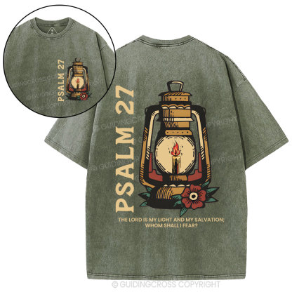 The Lord Is My Light Christian Washed T-Shirt