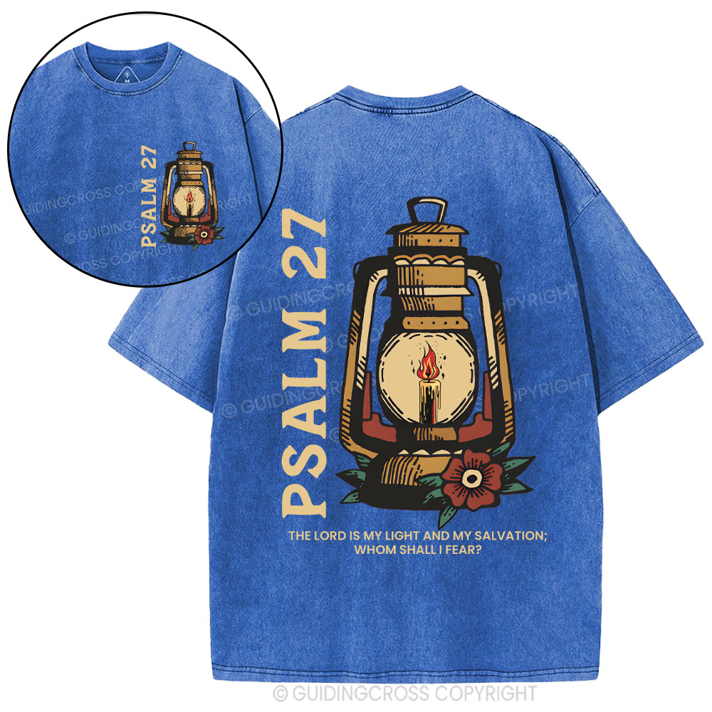 The Lord Is My Light Christian Washed T-Shirt