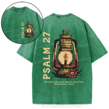The Lord Is My Light Christian Washed T-Shirt
