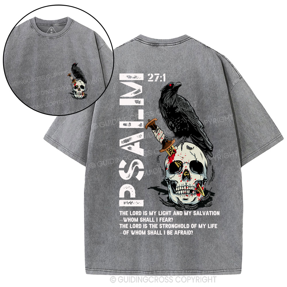 The Lord Is My  Salvation Christian Washed T-Shirt