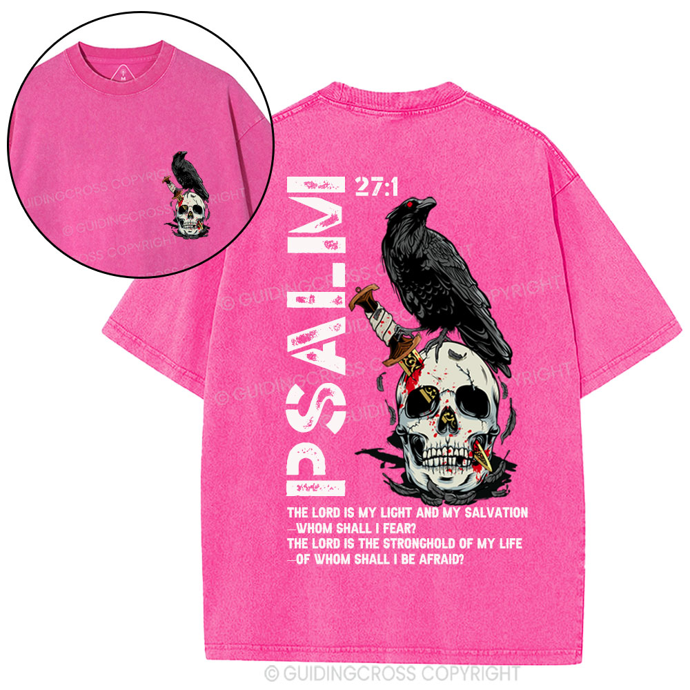 The Lord Is My  Salvation Christian Washed T-Shirt