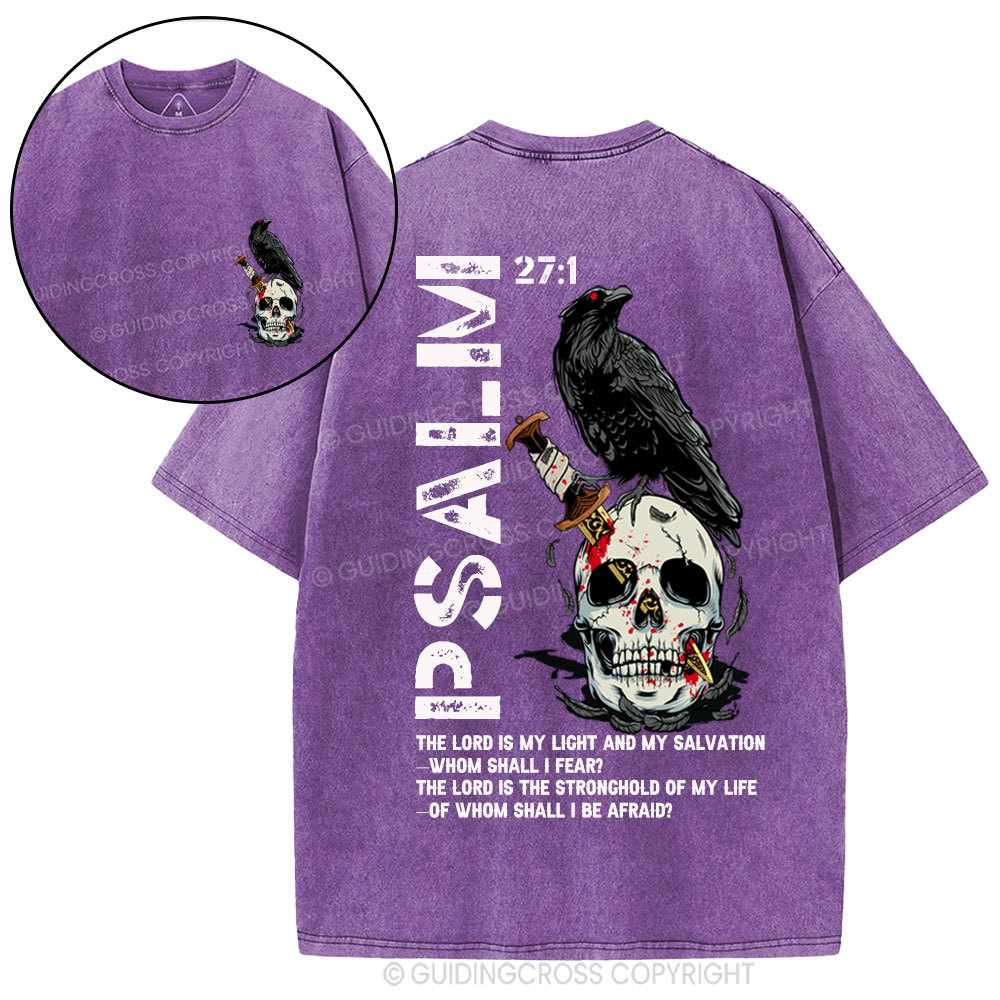 The Lord Is My  Salvation Christian Washed T-Shirt