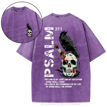 The Lord Is My  Salvation Christian Washed T-Shirt