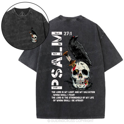 The Lord Is My  Salvation Christian Washed T-Shirt