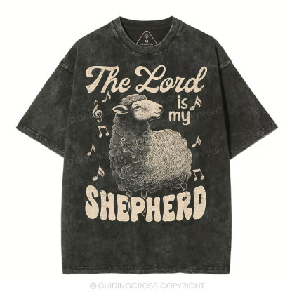 The Lord Is My Shepherd Christian Washed T-Shirt