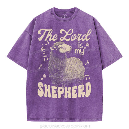 The Lord Is My Shepherd Christian Washed T-Shirt