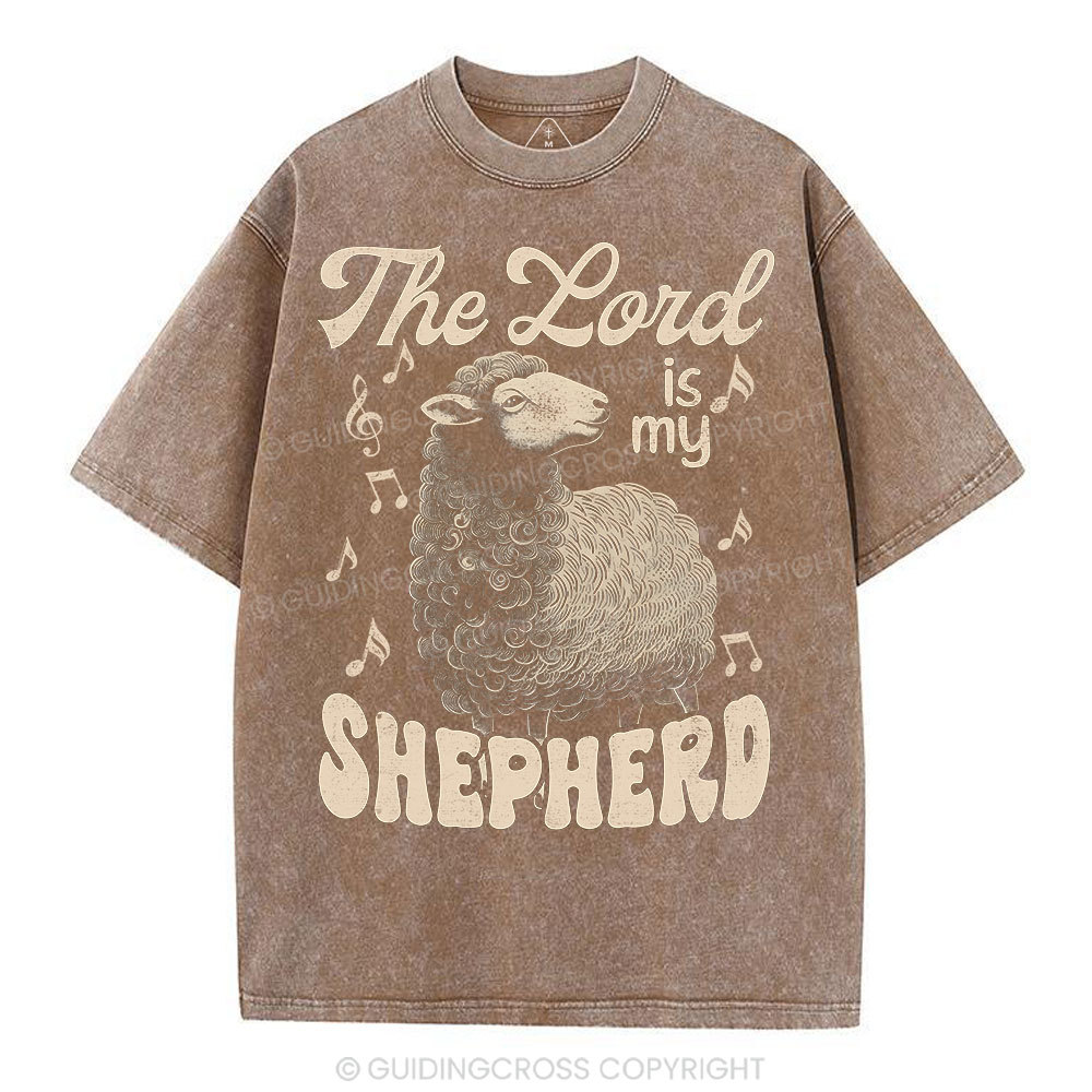 The Lord Is My Shepherd Christian Washed T-Shirt