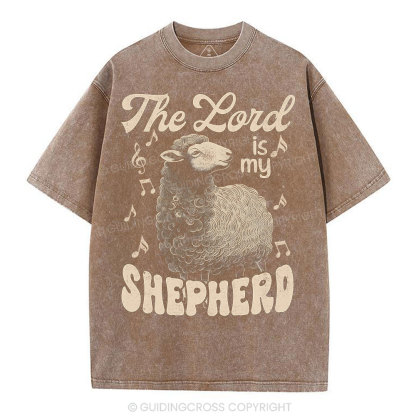The Lord Is My Shepherd Christian Washed T-Shirt