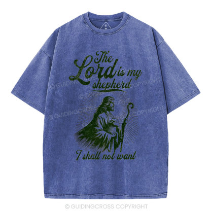 The Lord Is My Sheperd Christian Washed T-Shirt