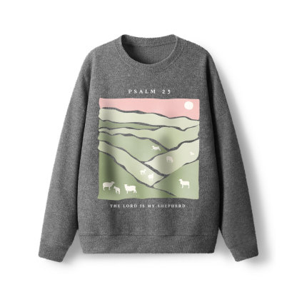 The Lord Is  My Shepherd Christian Lightweight Sweater